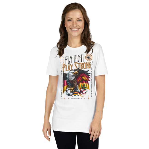 „Fly High, Play Strong“ – Unisex Fußball T-Shirt im Deutschland-Design – Bild 31