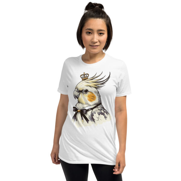 „Majestätischer Nymphensittich“ – Unisex T-Shirt für Vogel-Fans & Haustierfreunde – Bild 21