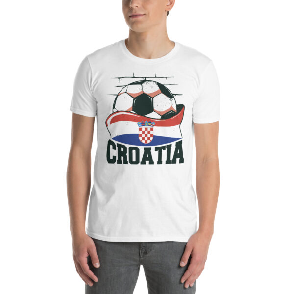 „Kroatien Fußball“ – Unisex T-Shirt für Fans der Nationalmannschaft – Bild 25