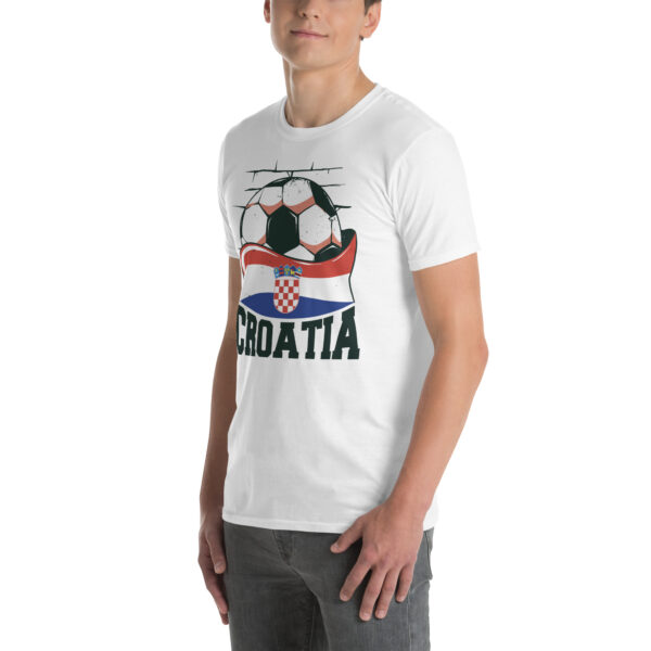 „Kroatien Fußball“ – Unisex T-Shirt für Fans der Nationalmannschaft – Bild 30