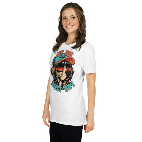 „My Dog Thinks I’m Cool“ – Lustiges Unisex T-Shirt für Hundefreunde – Bild 34