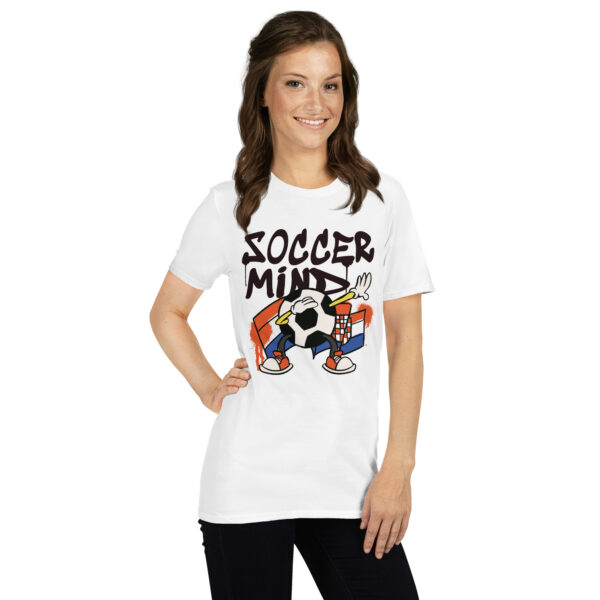 „Soccer Mind“ – Kroatien Fußball T-Shirt mit Gehirn-Motiv (Unisex) – Bild 42