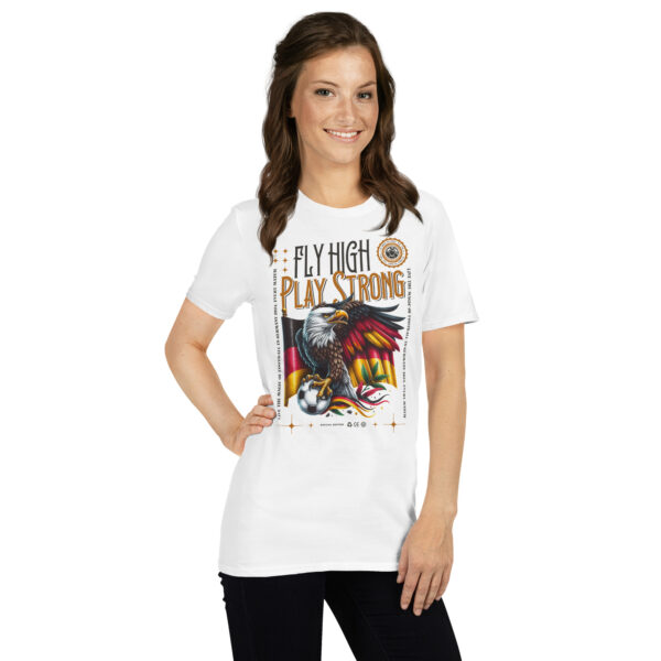 „Fly High, Play Strong“ – Unisex Fußball T-Shirt im Deutschland-Design – Bild 36