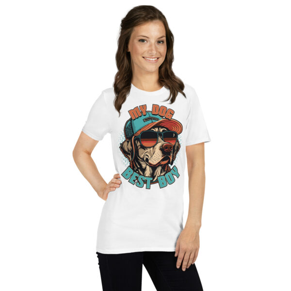 „My Dog Thinks I’m Cool“ – Lustiges Unisex T-Shirt für Hundefreunde – Bild 36