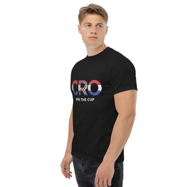 „CRO Win The Cup“ – Kroatien Fußball T-Shirt für Fans (Unisex) – Bild 11