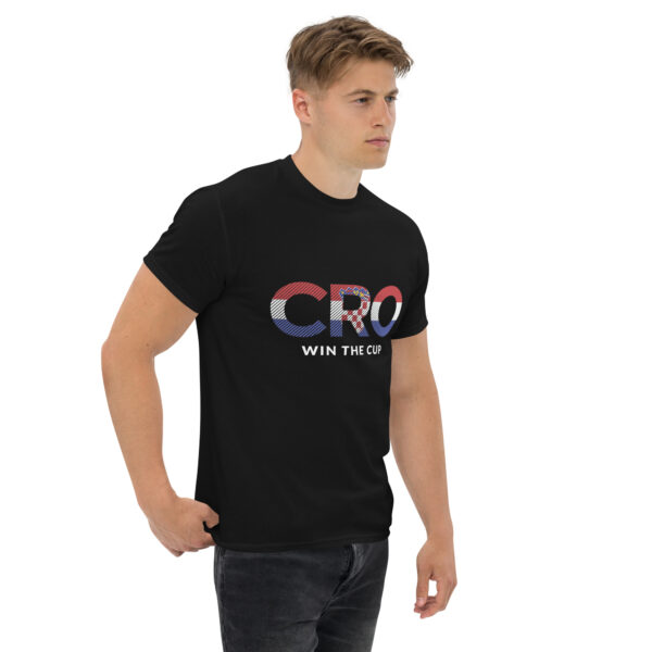 „CRO Win The Cup“ – Kroatien Fußball T-Shirt für Fans (Unisex) – Bild 13