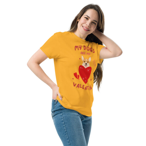 „My Dogs Are My Valentine“ – Lustiges Hunde T-Shirt für Hundefans (Unisex) – Bild 11