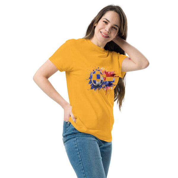 „Kroatien Fußball Splash“ – Unisex T-Shirt mit dynamischem Farben-Design – Bild 9