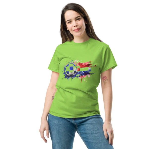 „Kroatien Fußball Splash“ – Unisex T-Shirt mit dynamischem Farben-Design – Bild 11