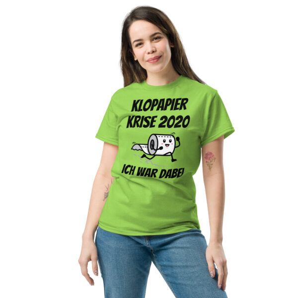 „Klopapier-Krise 2020 – Ich war dabei“ – Unisex T-Shirt mit Corona-Humor