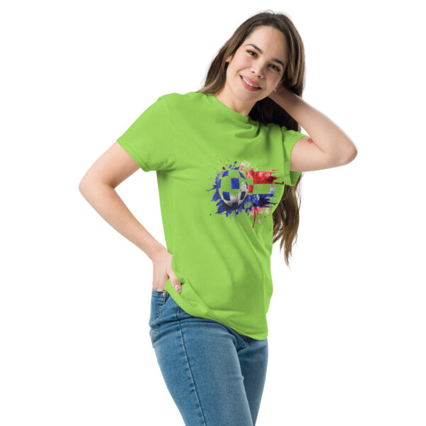 „Kroatien Fußball Splash“ – Unisex T-Shirt mit dynamischem Farben-Design – Bild 12
