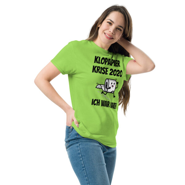 „Klopapier-Krise 2020 – Ich war dabei“ – Unisex T-Shirt mit Corona-Humor – Bild 11