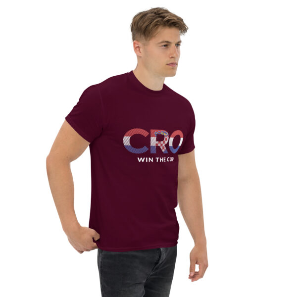 „CRO Win The Cup“ – Kroatien Fußball T-Shirt für Fans (Unisex) – Bild 7