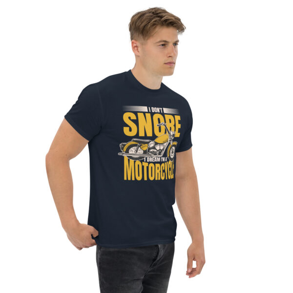 „I Don’t Snore – I Dream I’m a Motorcycle“ – Lustiges Biker T-Shirt für Motorrad-Fans (Unisex) – Bild 12