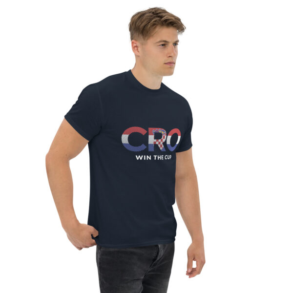 „CRO Win The Cup“ – Kroatien Fußball T-Shirt für Fans (Unisex) – Bild 19