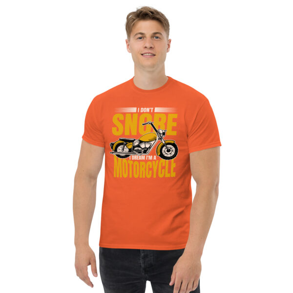 „I Don’t Snore – I Dream I’m a Motorcycle“ – Lustiges Biker T-Shirt für Motorrad-Fans (Unisex) – Bild 25