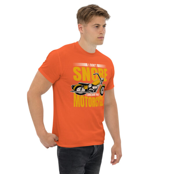 „I Don’t Snore – I Dream I’m a Motorcycle“ – Lustiges Biker T-Shirt für Motorrad-Fans (Unisex) – Bild 30
