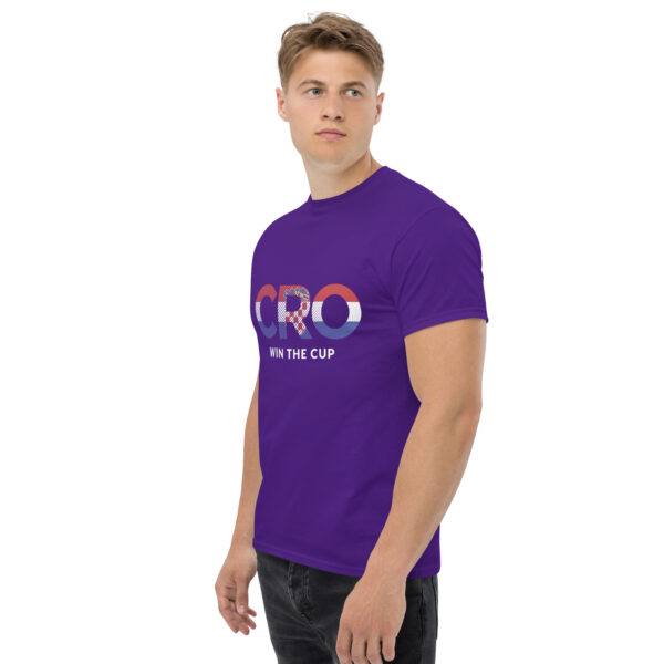 „CRO Win The Cup“ – Kroatien Fußball T-Shirt für Fans (Unisex) – Bild 22
