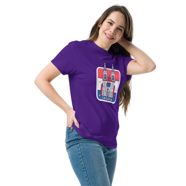 „Kroatien Kathedrale“ – Zagreb Design T-Shirt (Unisex) – Bild 8