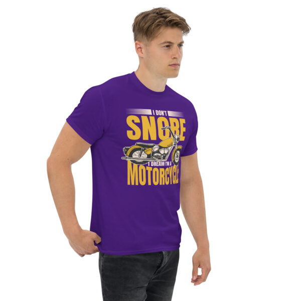 „I Don’t Snore – I Dream I’m a Motorcycle“ – Lustiges Biker T-Shirt für Motorrad-Fans (Unisex) – Bild 18