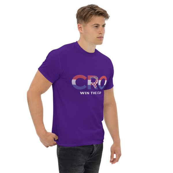 „CRO Win The Cup“ – Kroatien Fußball T-Shirt für Fans (Unisex) – Bild 24