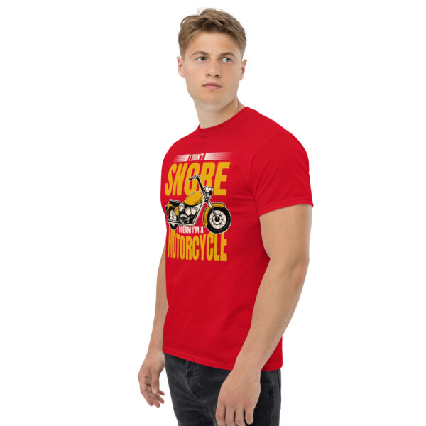 „I Don’t Snore – I Dream I’m a Motorcycle“ – Lustiges Biker T-Shirt für Motorrad-Fans (Unisex) – Bild 22