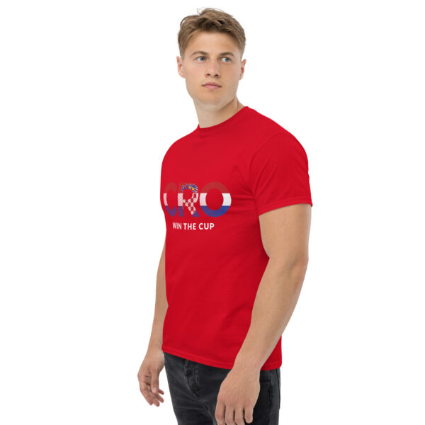 „CRO Win The Cup“ – Kroatien Fußball T-Shirt für Fans (Unisex) – Bild 28