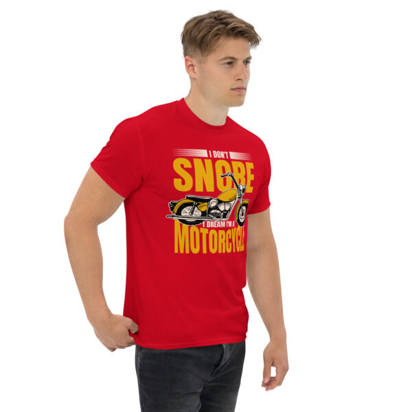 „I Don’t Snore – I Dream I’m a Motorcycle“ – Lustiges Biker T-Shirt für Motorrad-Fans (Unisex) – Bild 24