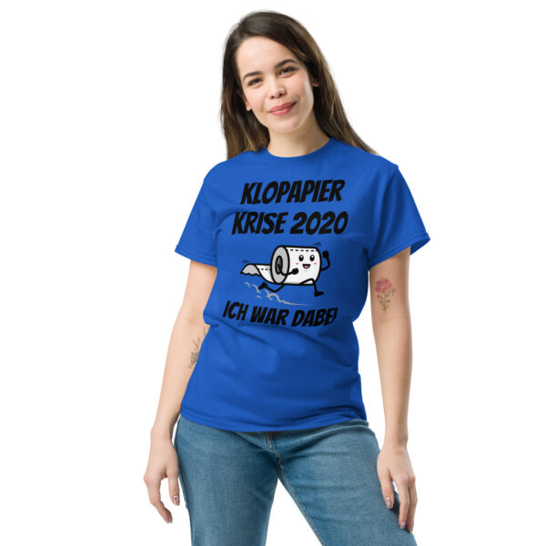 „Klopapier-Krise 2020 – Ich war dabei“ – Unisex T-Shirt mit Corona-Humor – Bild 2
