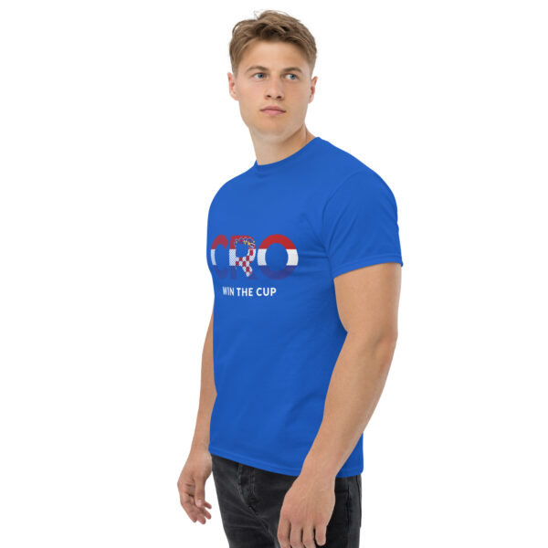 „CRO Win The Cup“ – Kroatien Fußball T-Shirt für Fans (Unisex) – Bild 34