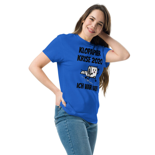 „Klopapier-Krise 2020 – Ich war dabei“ – Unisex T-Shirt mit Corona-Humor – Bild 3