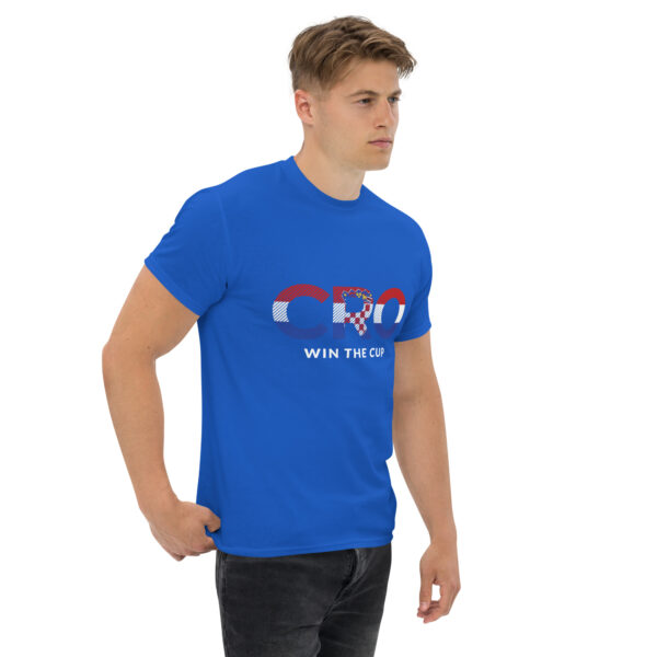 „CRO Win The Cup“ – Kroatien Fußball T-Shirt für Fans (Unisex) – Bild 36