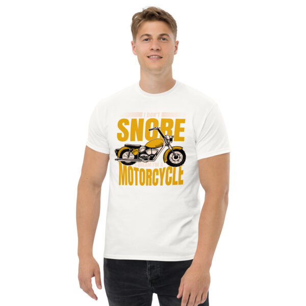 „I Don’t Snore – I Dream I’m a Motorcycle“ – Lustiges Biker T-Shirt für Motorrad-Fans (Unisex) – Bild 31