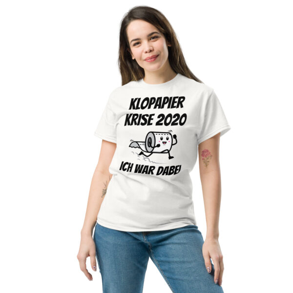 „Klopapier-Krise 2020 – Ich war dabei“ – Unisex T-Shirt mit Corona-Humor – Bild 13