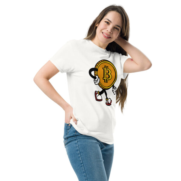 „Bitcoin Walker“ – Unisex T-Shirt mit lustigem Krypto-Motiv für Bitcoin-Fans – Bild 17