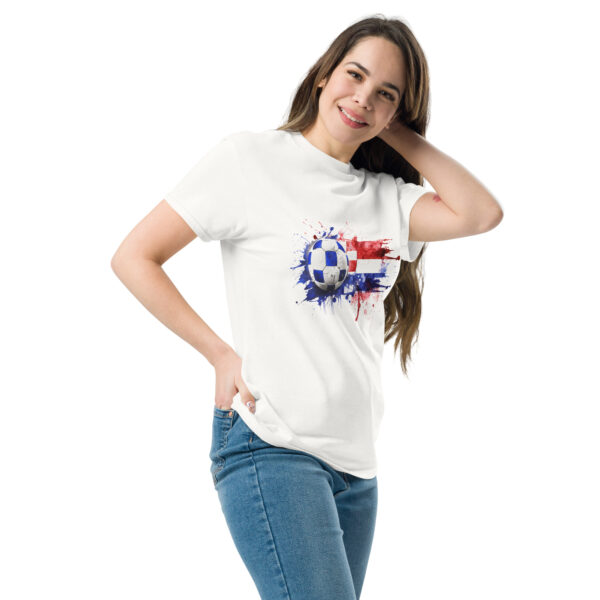 „Kroatien Fußball Splash“ – Unisex T-Shirt mit dynamischem Farben-Design – Bild 14